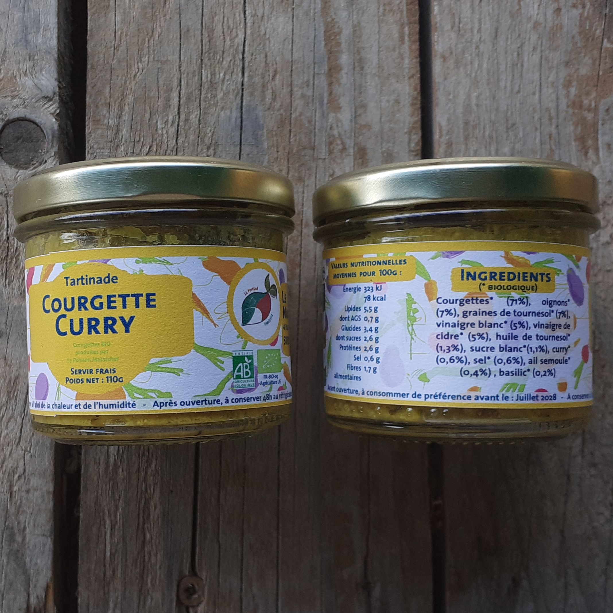 Tartinade Courgette-Curry - 110g