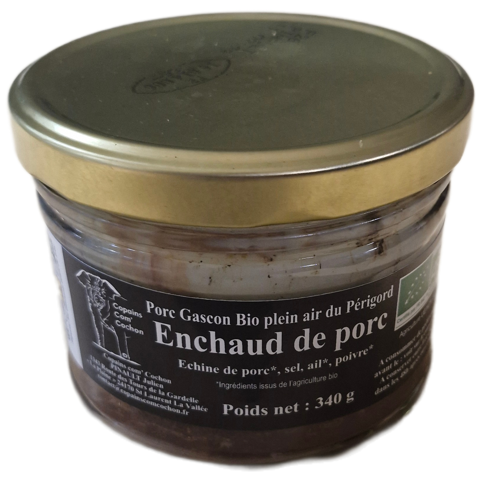 ENCHAUD DE PORC GASCON BIO - 340g