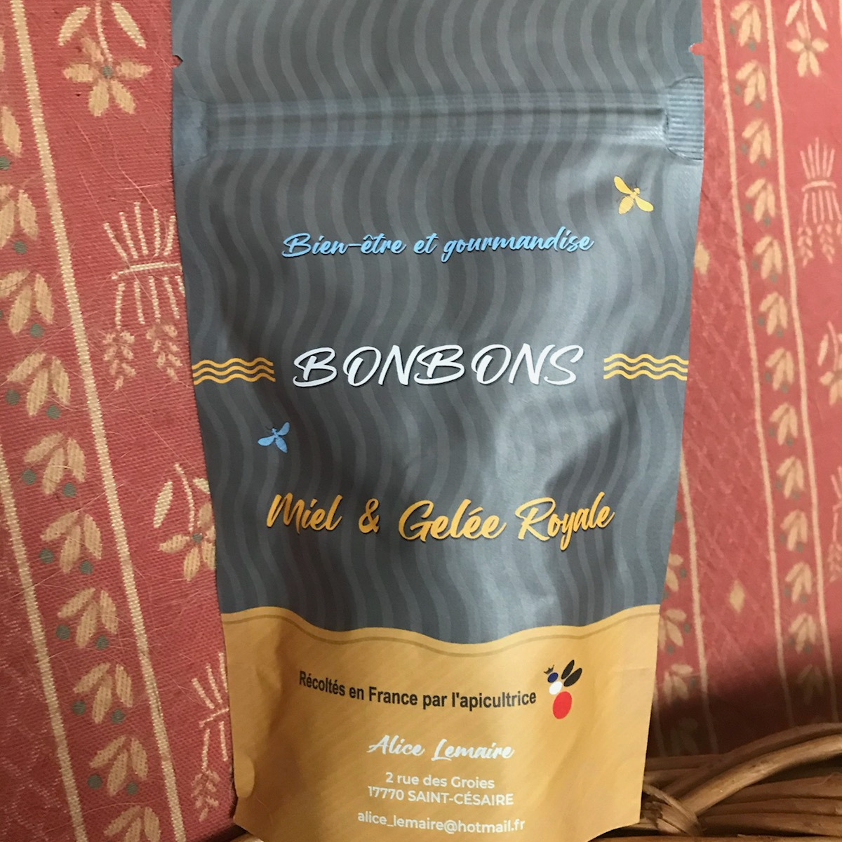 Bonbons fourrés miel/gelée royale - 100g