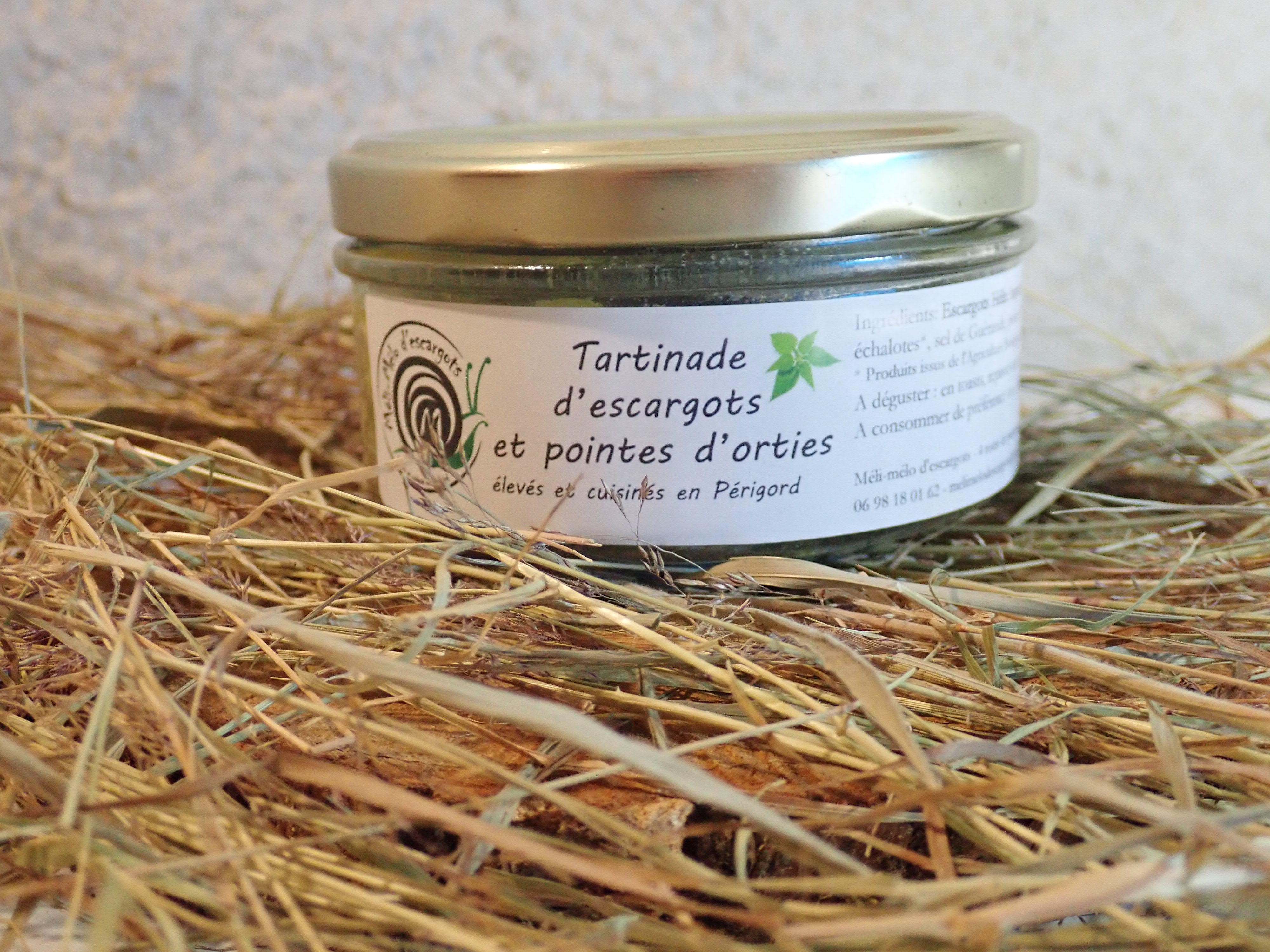 Tartinade d'escargots aux pointes d'ortie - 115g
