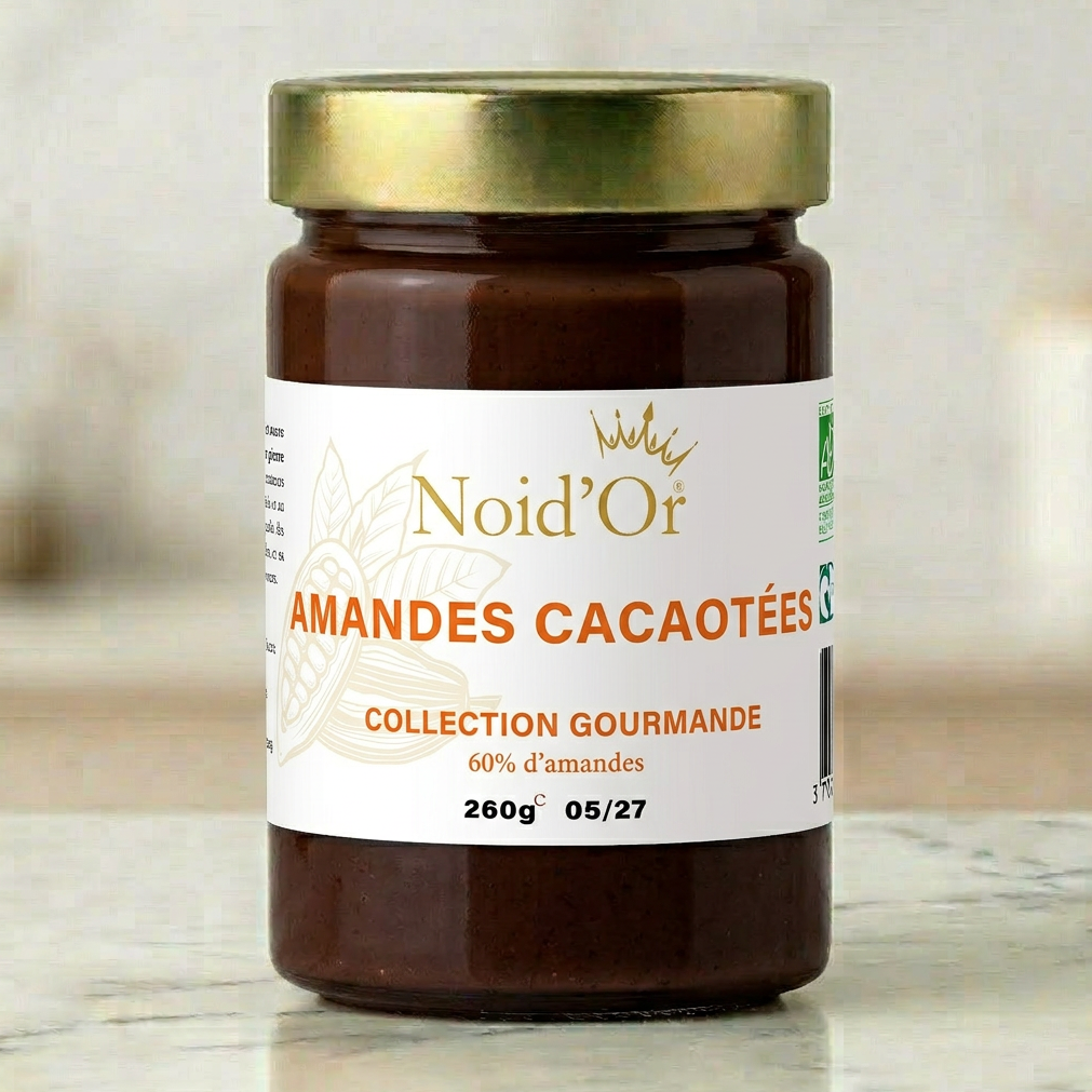 Amandes cacaotées - 260g