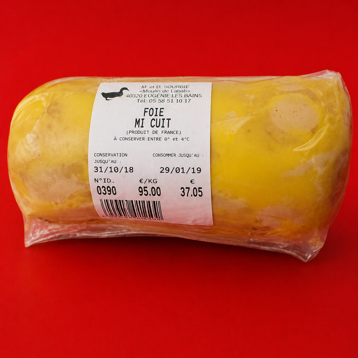 Foie mi cuit piment  sous vide