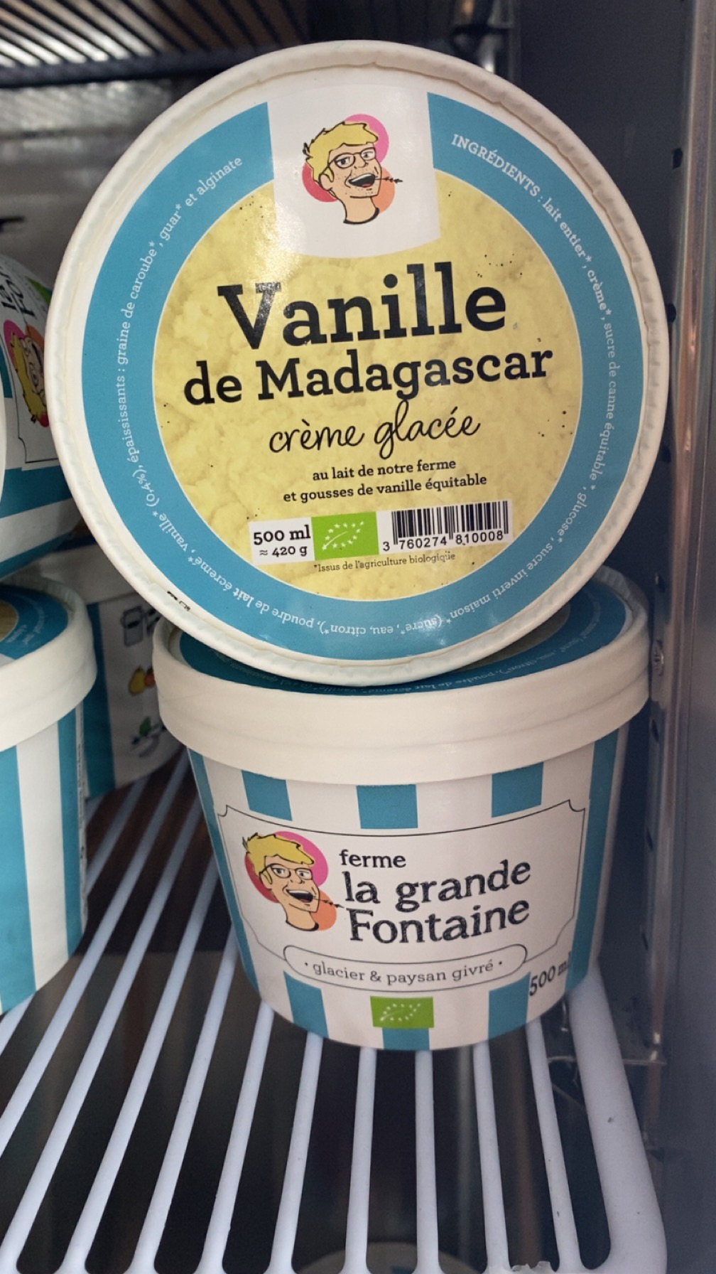 Crème glacée Vanille de Madagascar 500ml