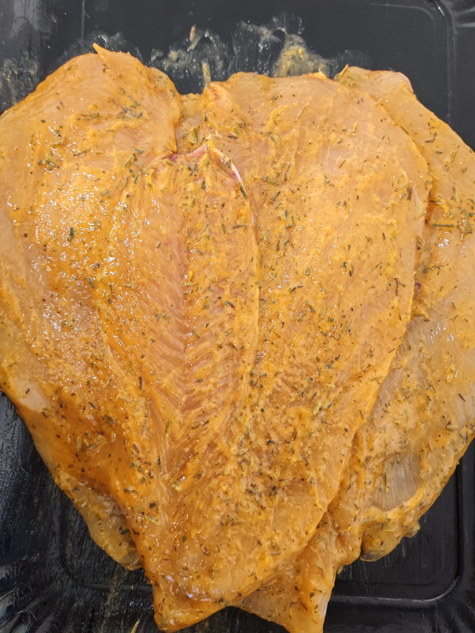 Poitrine de poulet marinée Thym/citron - 450g