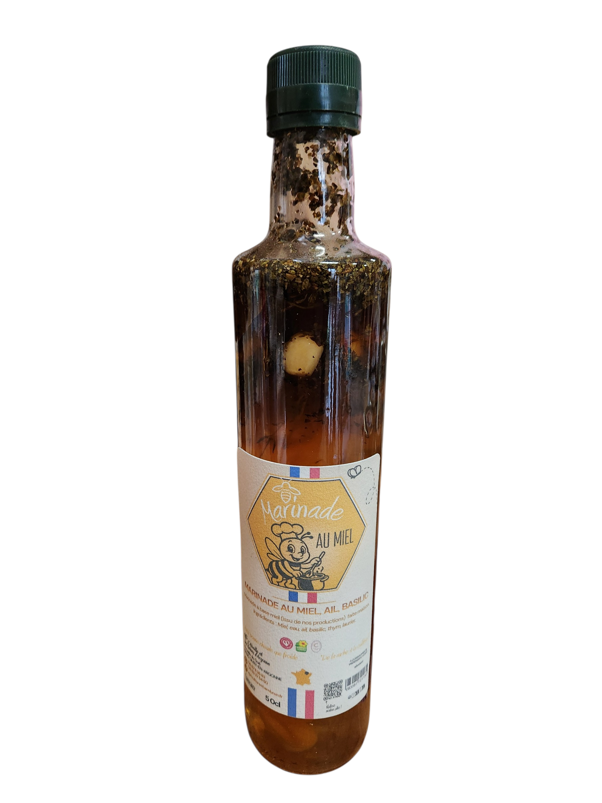 Marinade au miel, ail, basilic