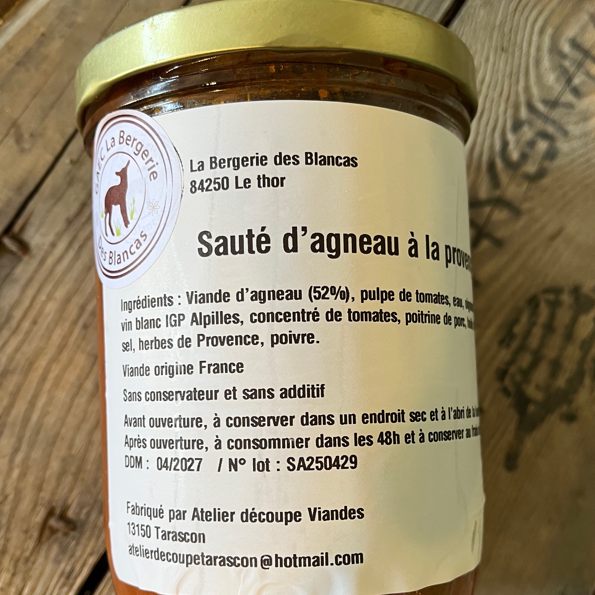 Sauté d'agneau à la provençale