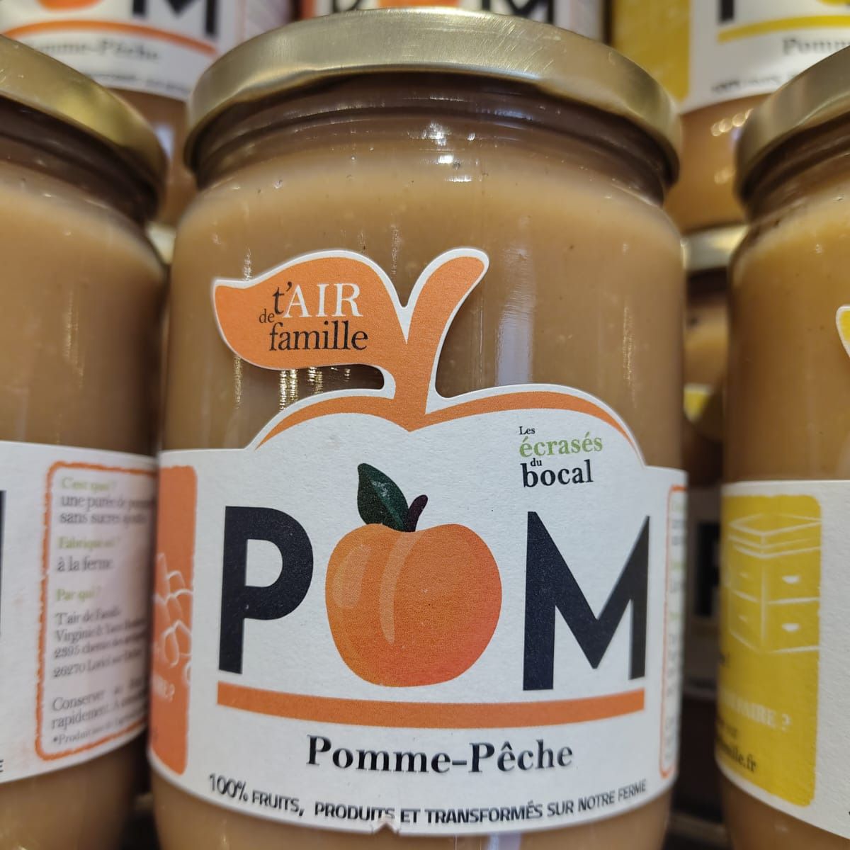 Compote pomme/pêche - 620g