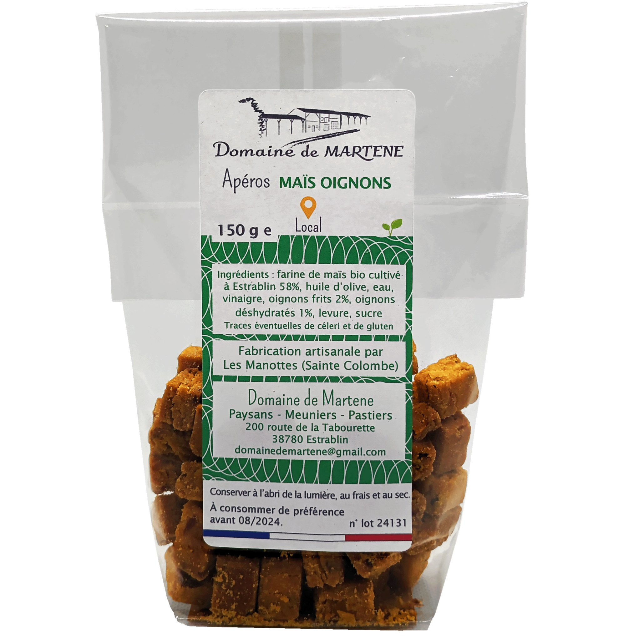 Apéro maïs oignons - 150g