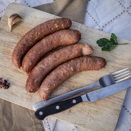 Saucisses de porc fumées bio (x4) - 0,38kg