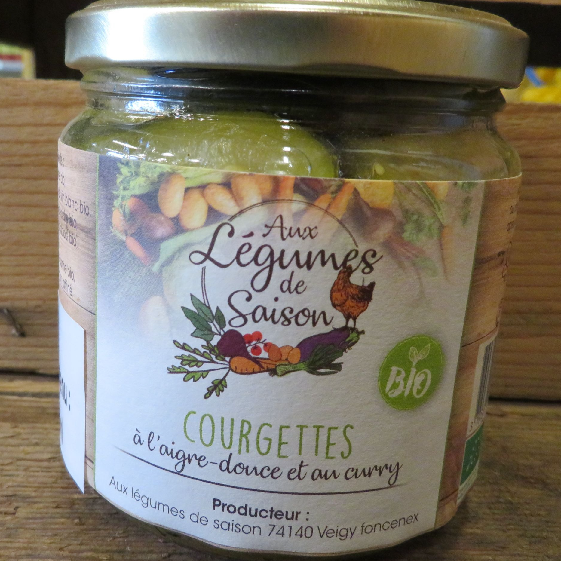 Courgettes Bio à l'aigre douce et au curry