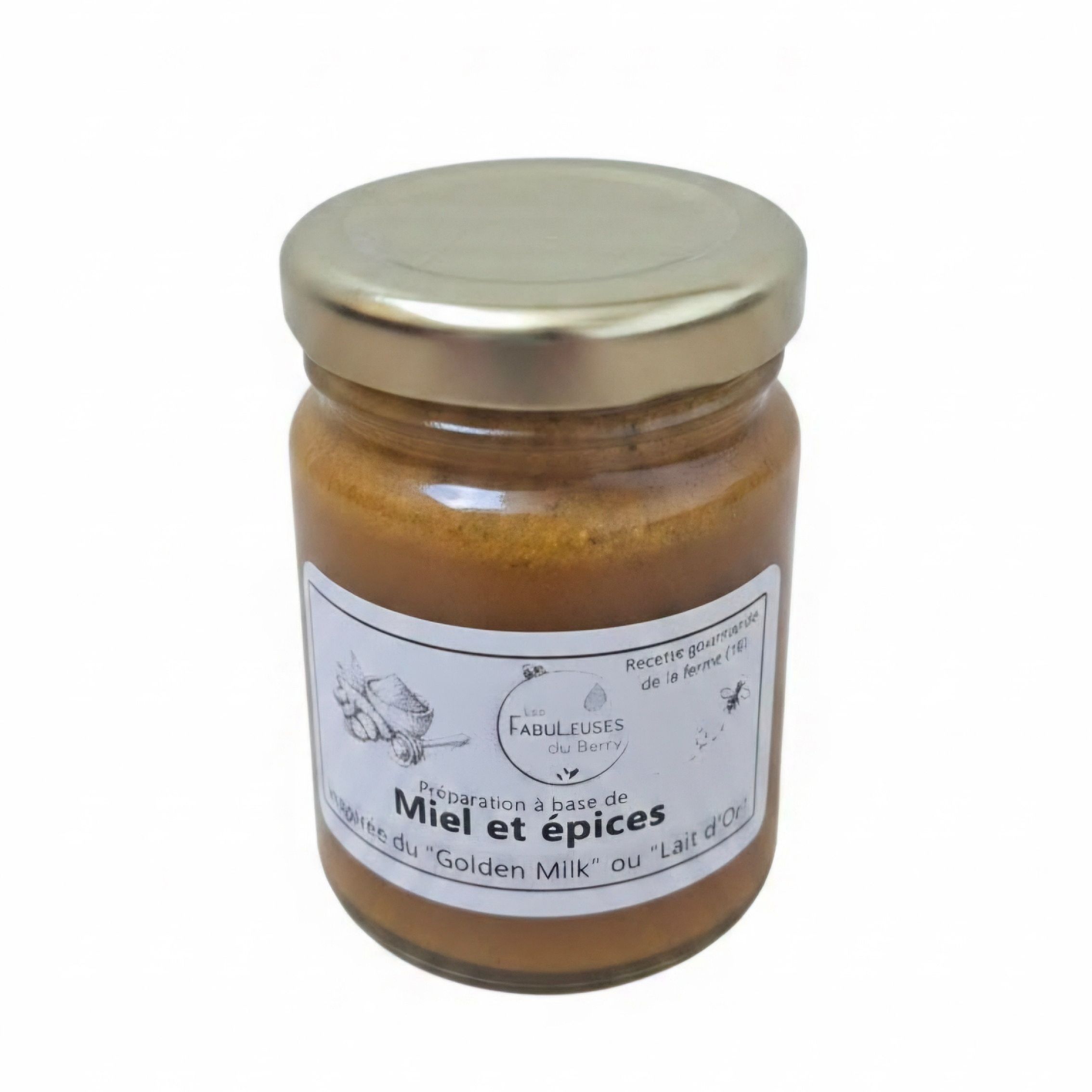Préparation à base de miel et épices, type "lait d'or" - 125g