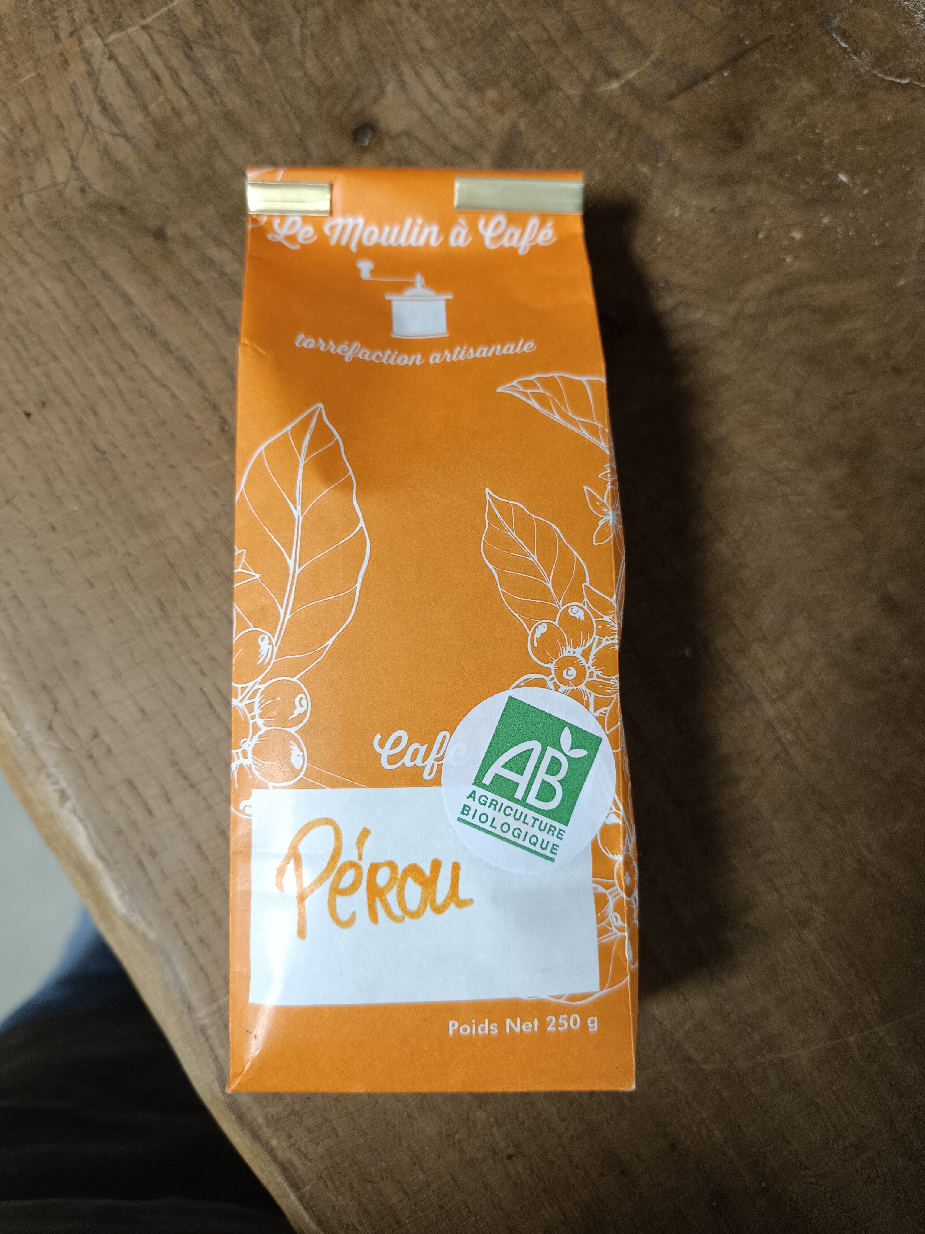 Café Perou Bio moulu 250G