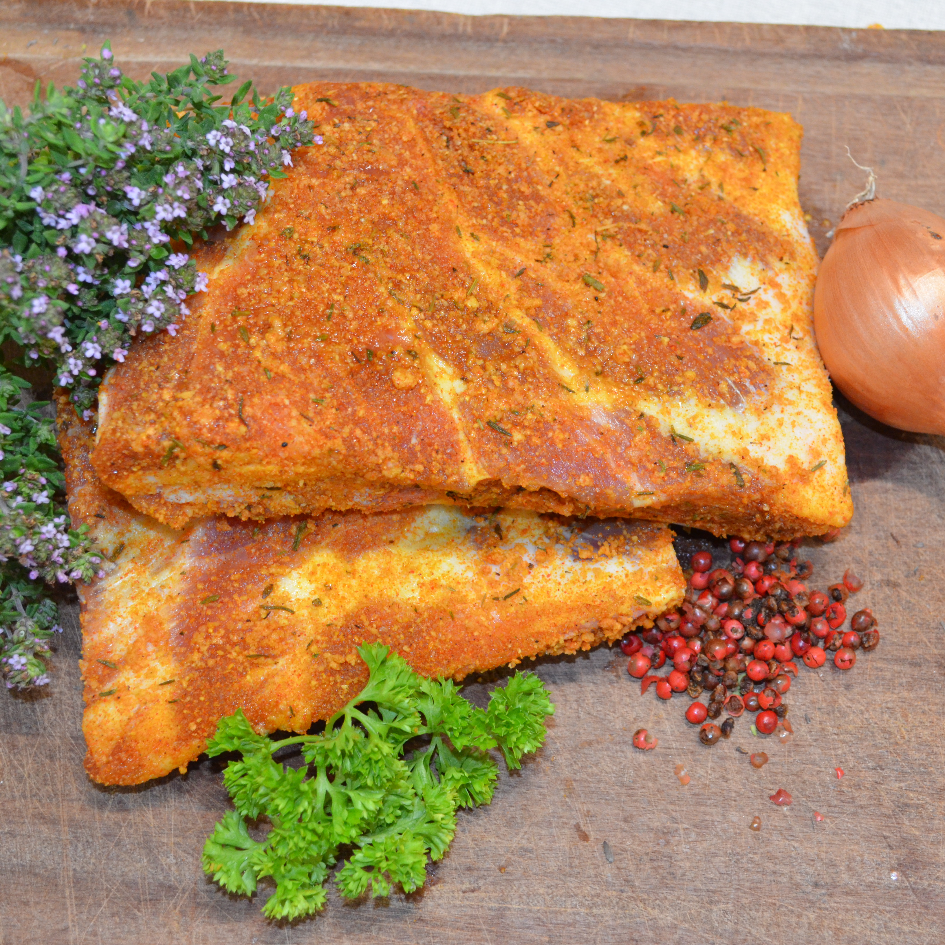 Travers de porc mariné - 0,5kg