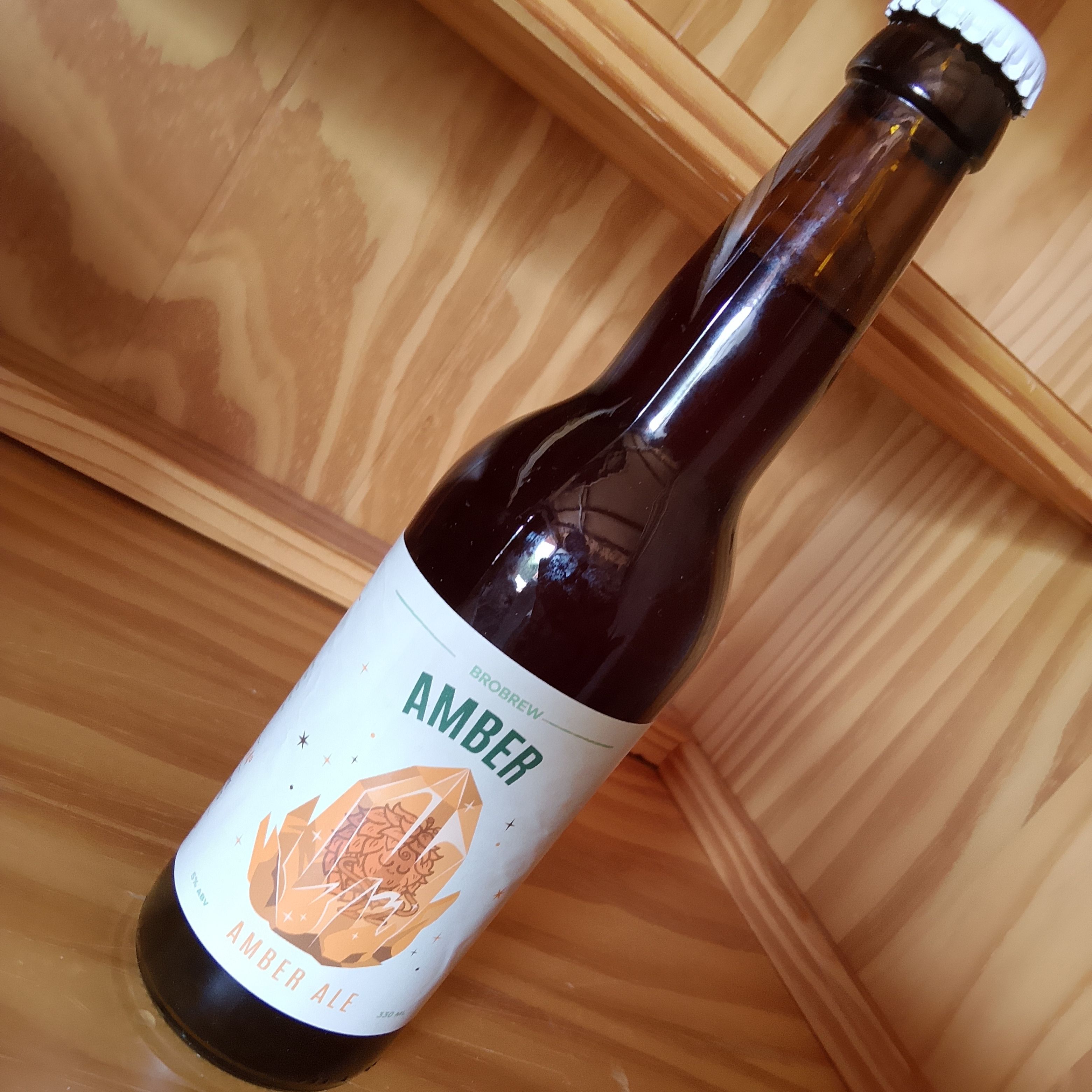 Bière ambrée "Amber" - 33 cL - Brobrew