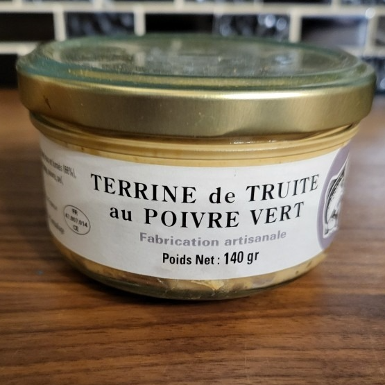 Terrine de truite au poivre Vert à tartiner 140g