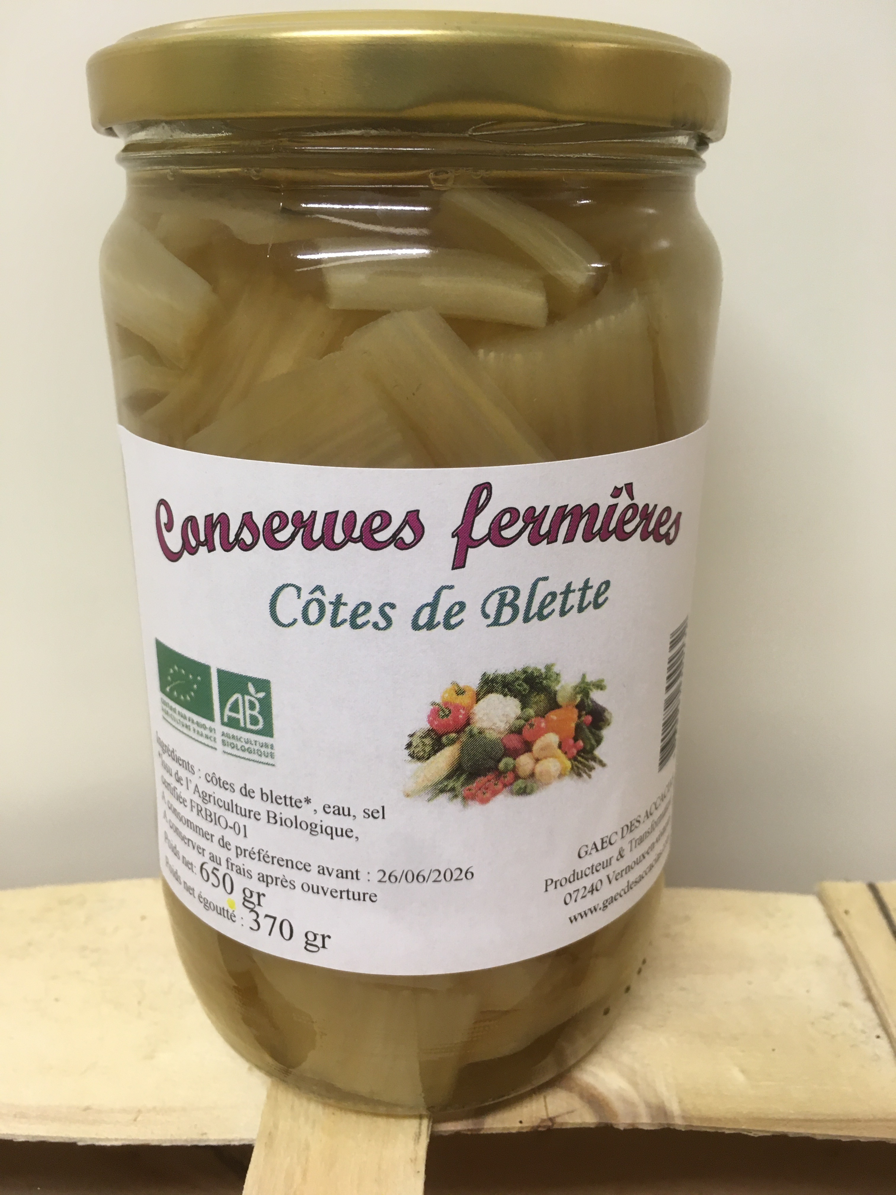 Côtes de blette - 370g