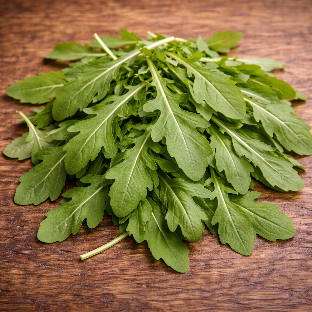 Jeunes feuilles de roquette cultivée — fraîcheur et caractère - 50g