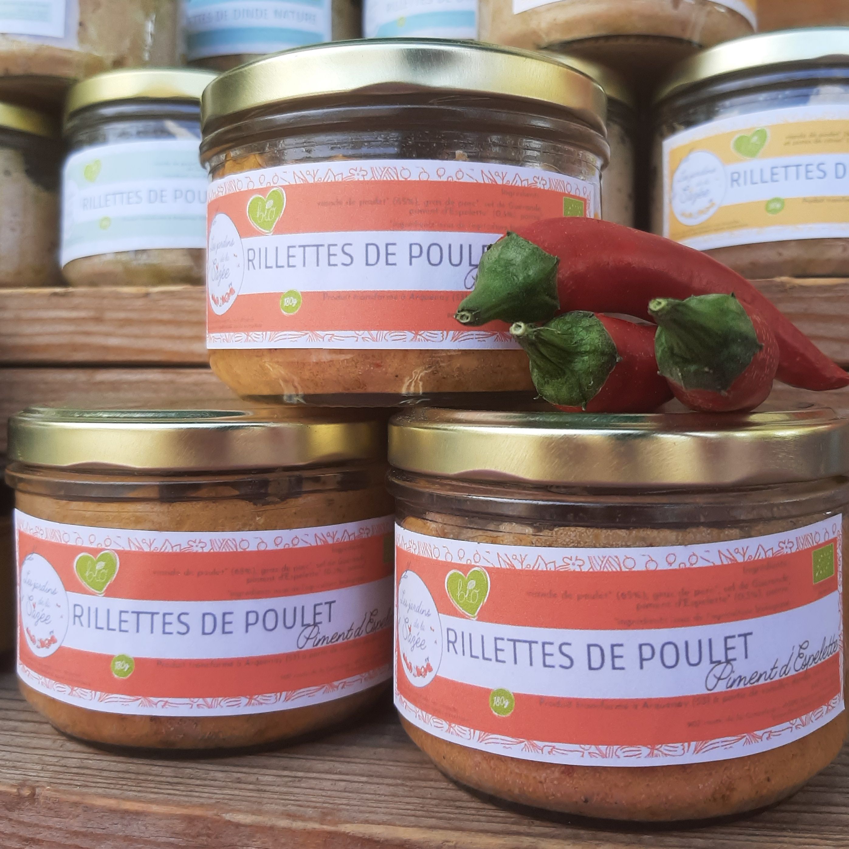 Rillettes de Poulet Piment d'Espelette