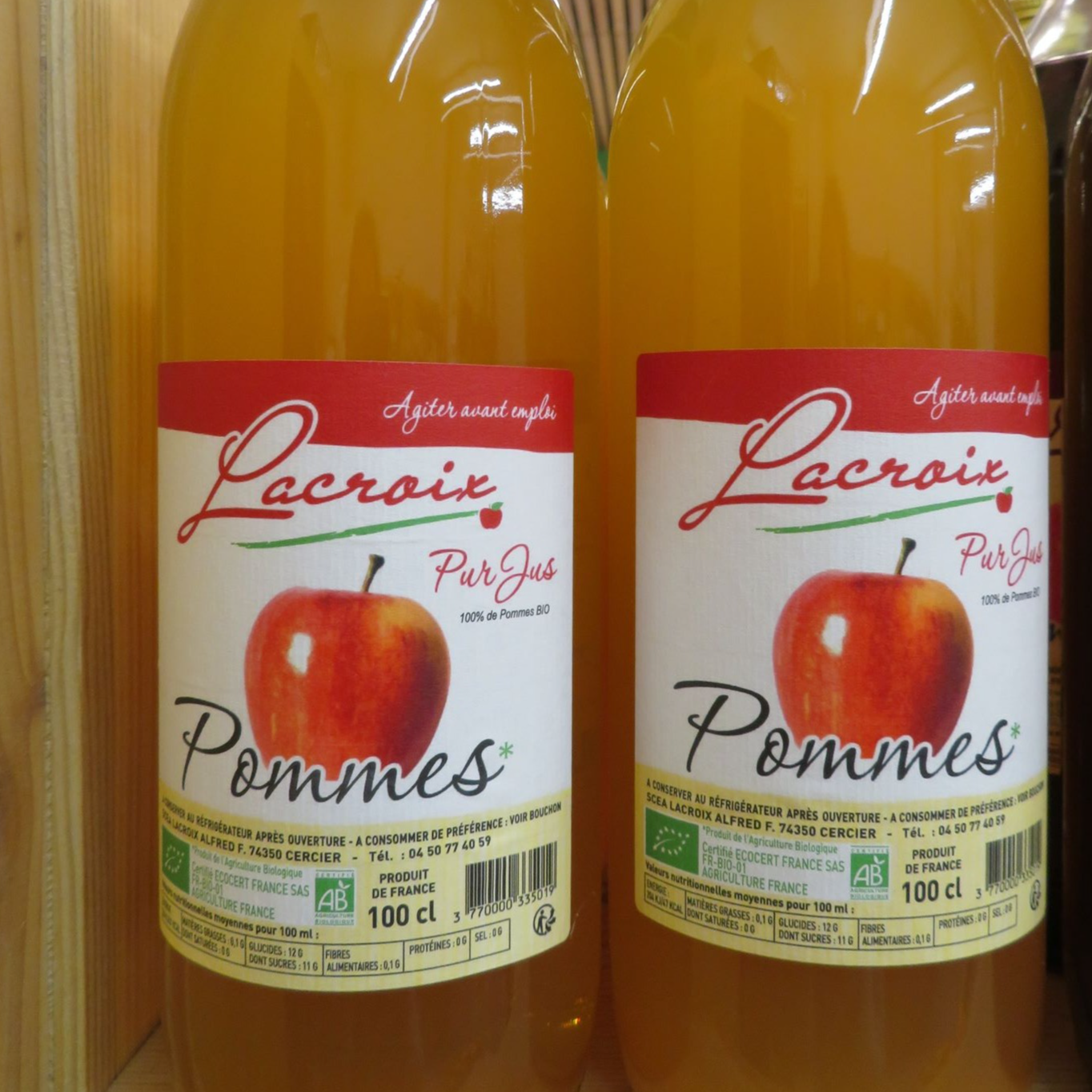 Jus de pomme Bio