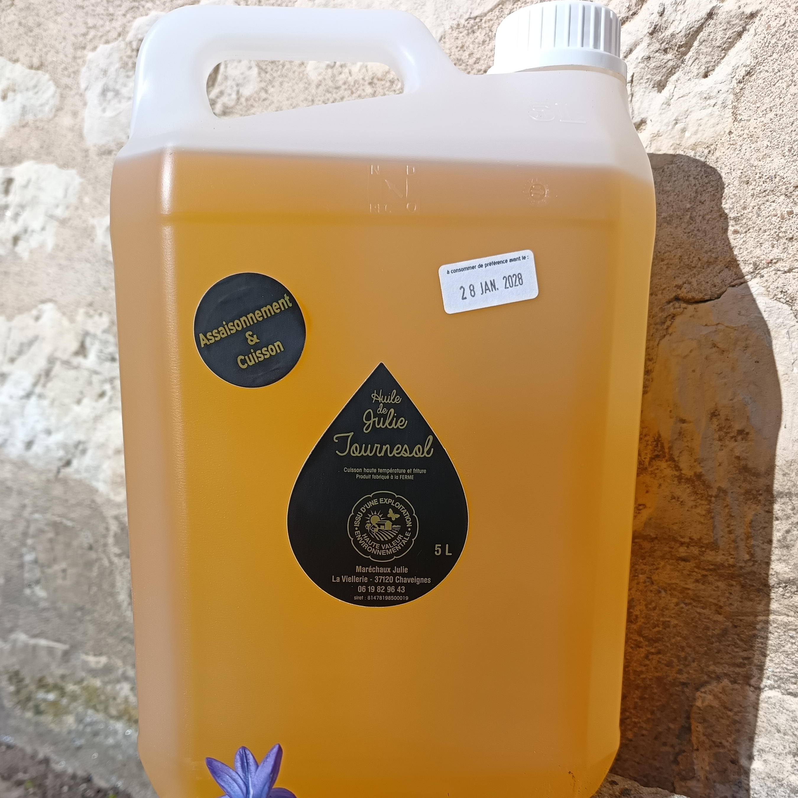 Bidon 5 L d'Huile Tournesol Cuisson - 5l
