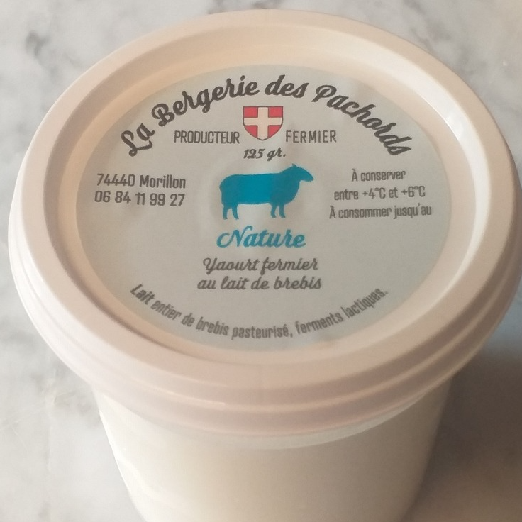 Yaourt nature au lait de brebis pack de 4 - 500g