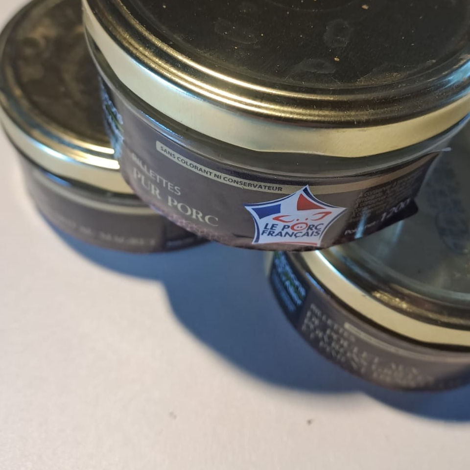 rillette pur canard 120g net