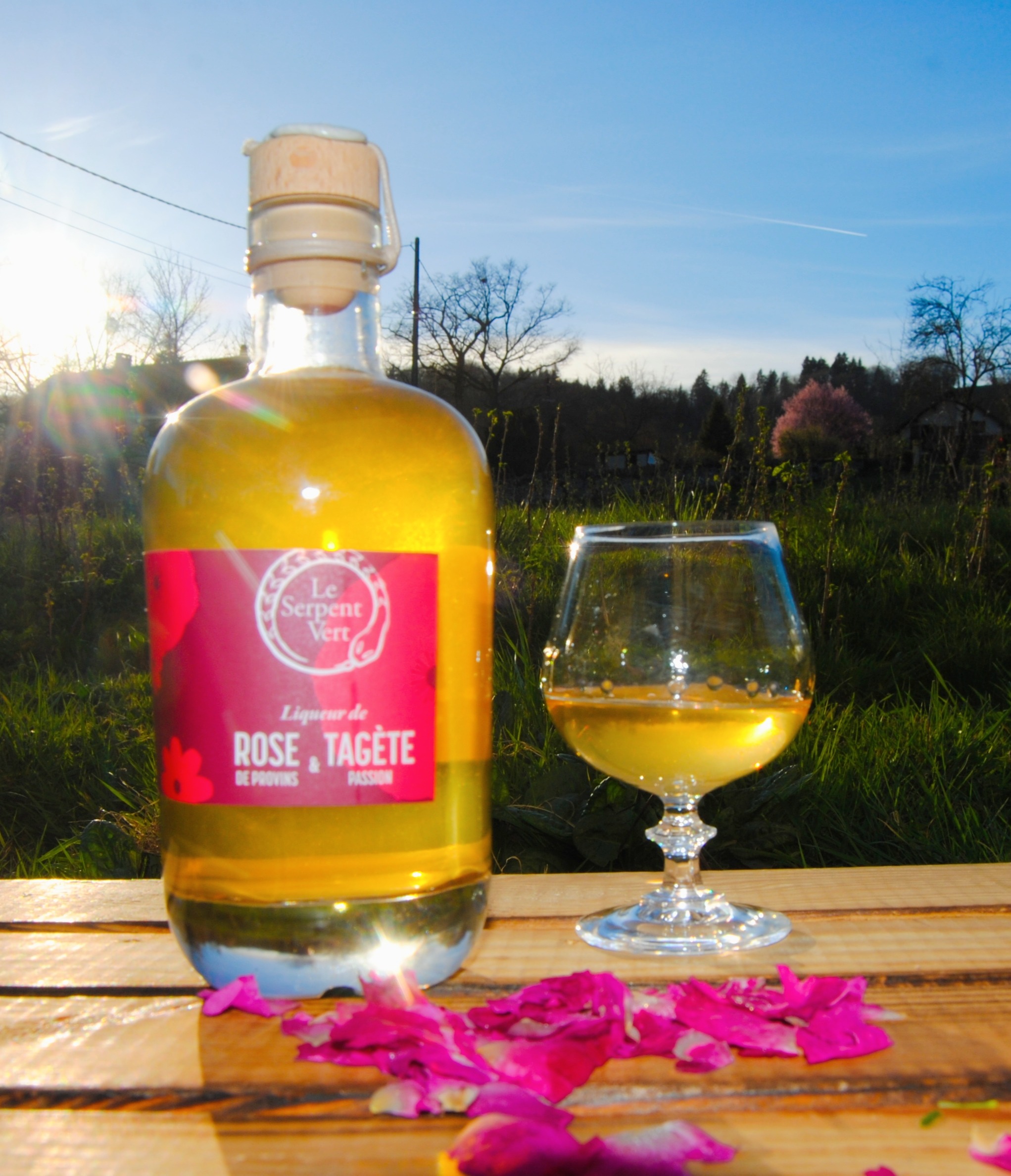 LIQUEUR ROSE DE PROVINS ET TAGETE PASSION - 35cl