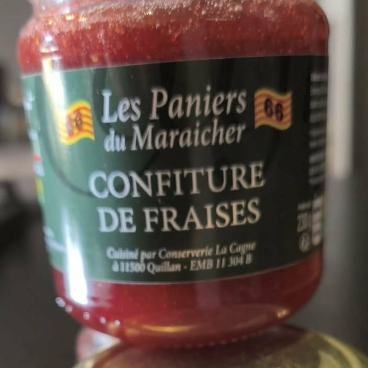confiture de fraises bio du jardin