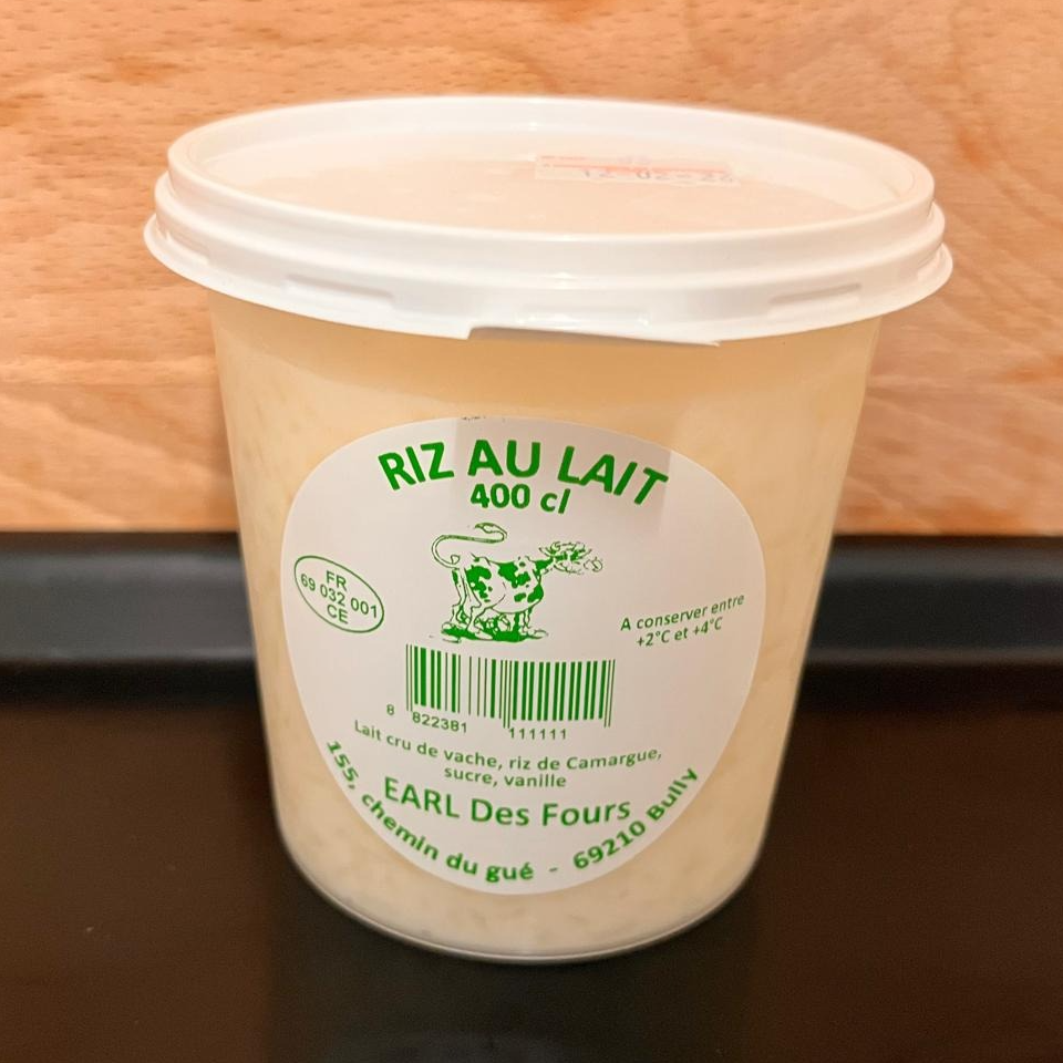 Riz au lait - 400cl