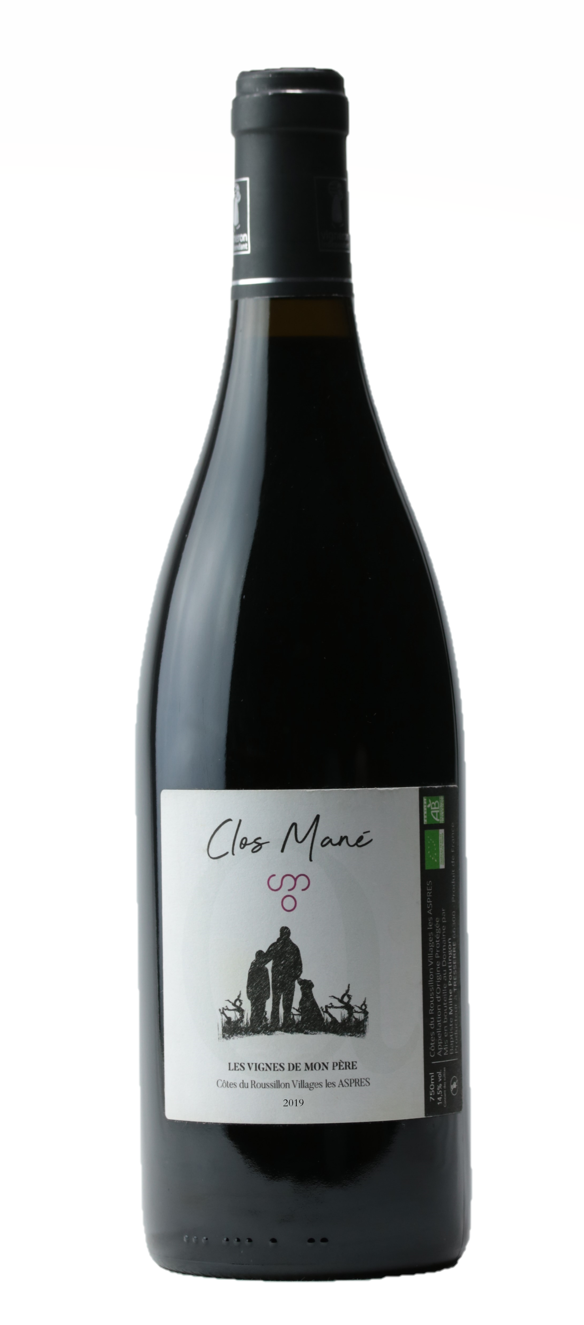 Les vignes de mon père *2019* Vin Bio AOP Côtes du Roussillon