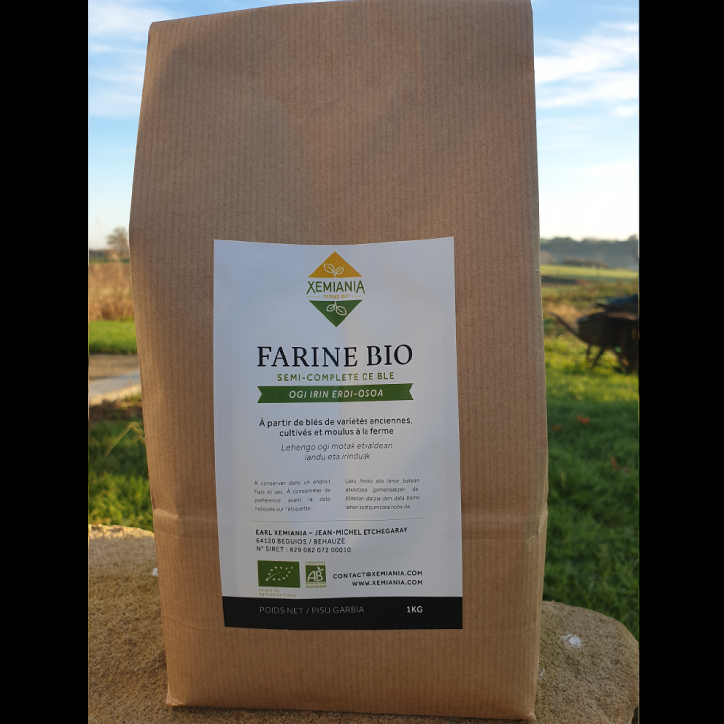 Farine de blé semi-complète – Sachet d'1 kg