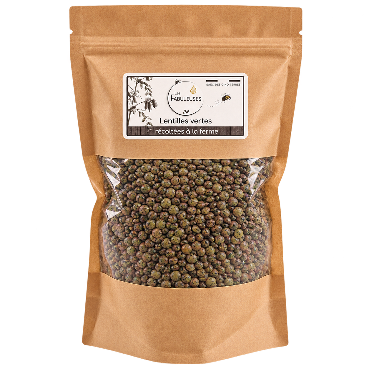 Lentilles vertes Les Fabuleuses - 800g