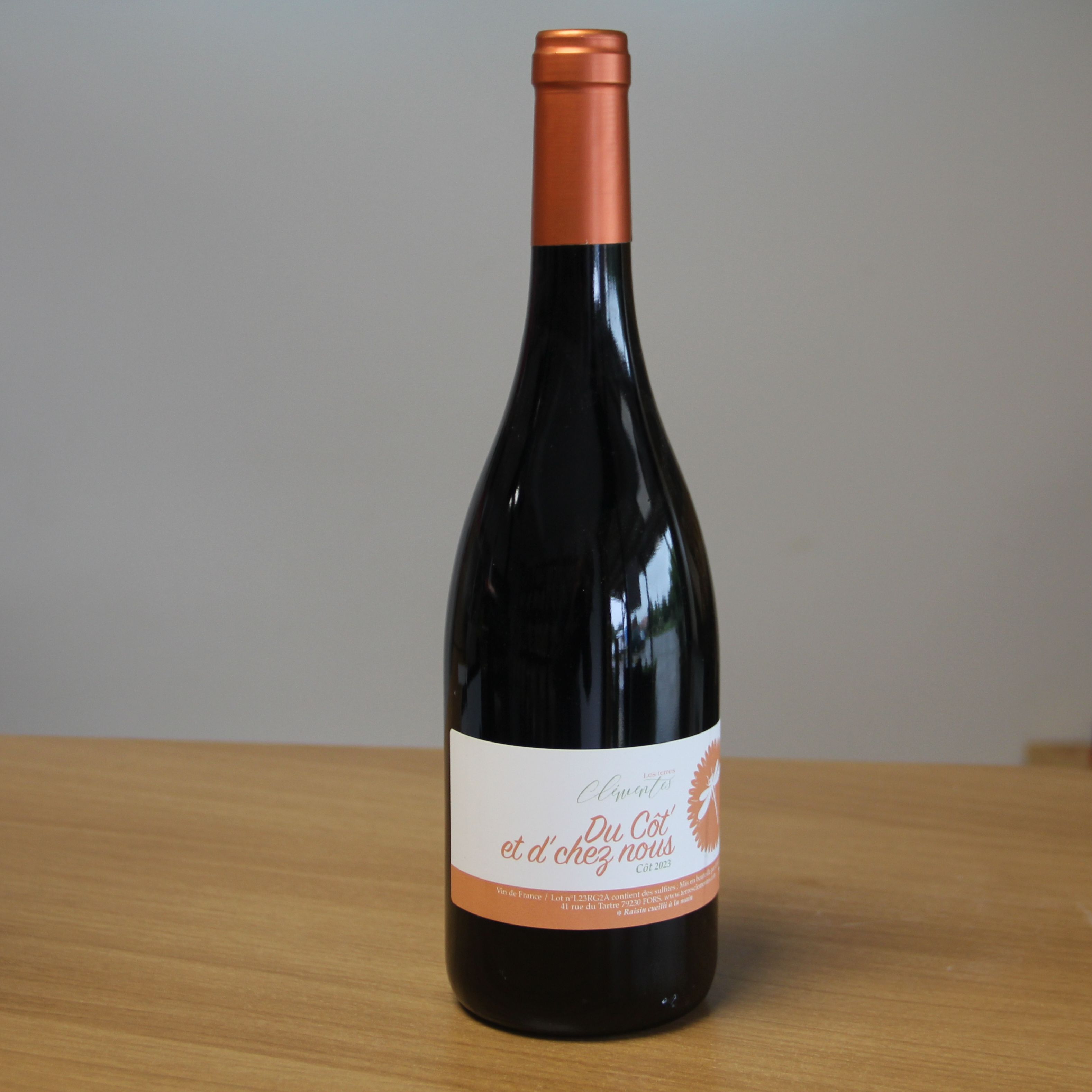 Les Terres Clémentes Rouge Du Côt' et d' chez nous 75 cl