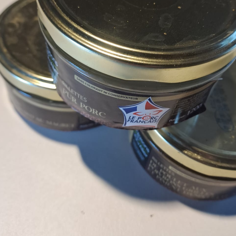 lot de 3 rillettes aux choix (mettre en commentaire votre choix)
