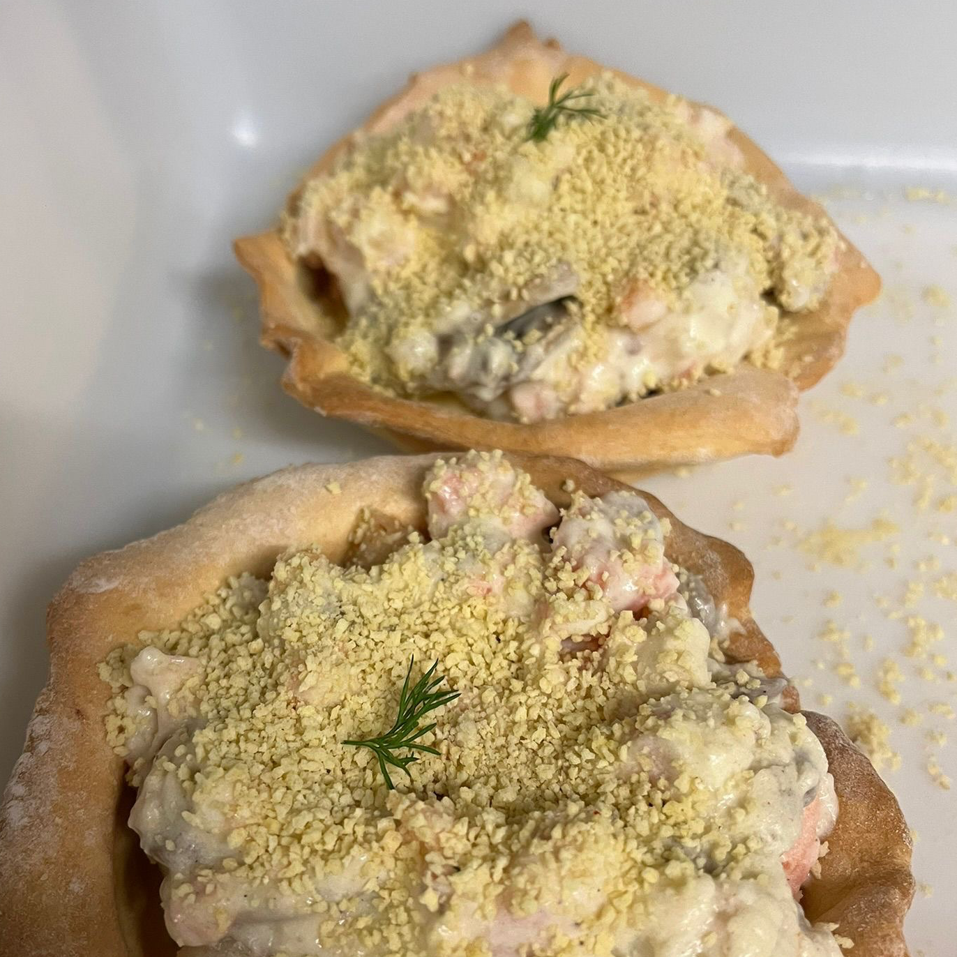 1 entrée : cassolette de truite pour le 19/12