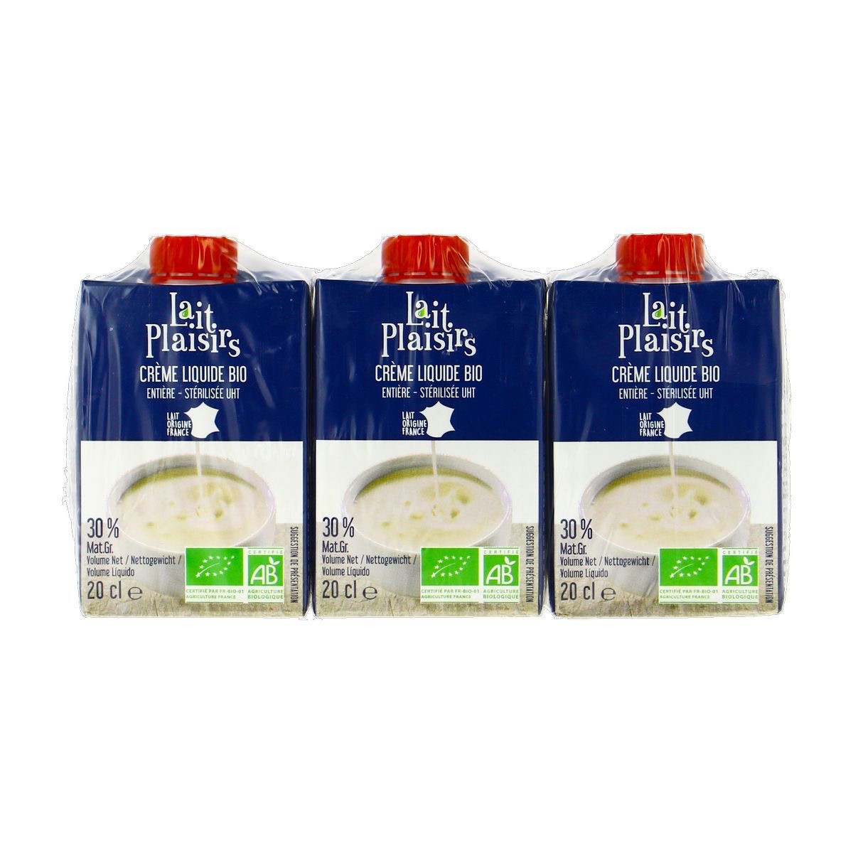 Crème liquide entière 3x20cl - 60cl