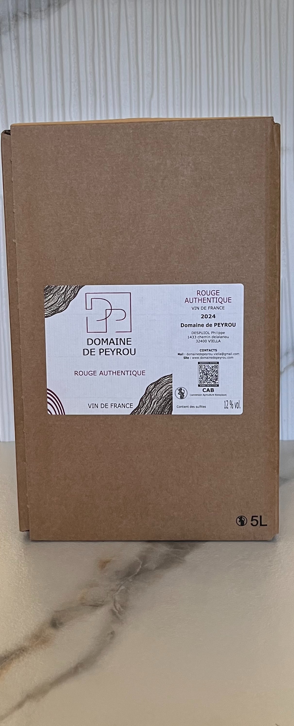 Rouge Authentique "BIB" 5L - 5l