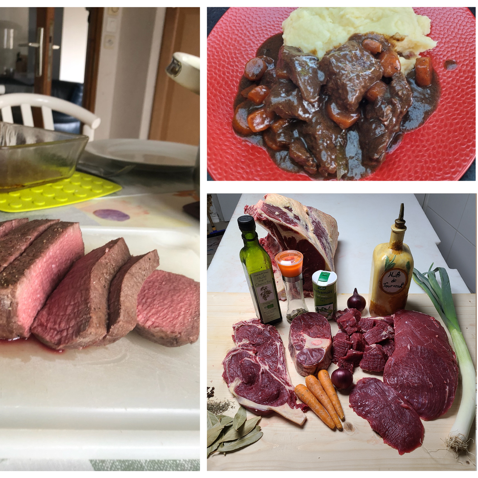 colis de viande bovine d'env 15 kg (poids ajusté avt livraison) - 15kg