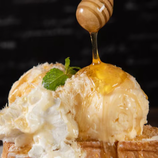 Glace au lait de bufflonne Miel 🍯 pot de 500ml