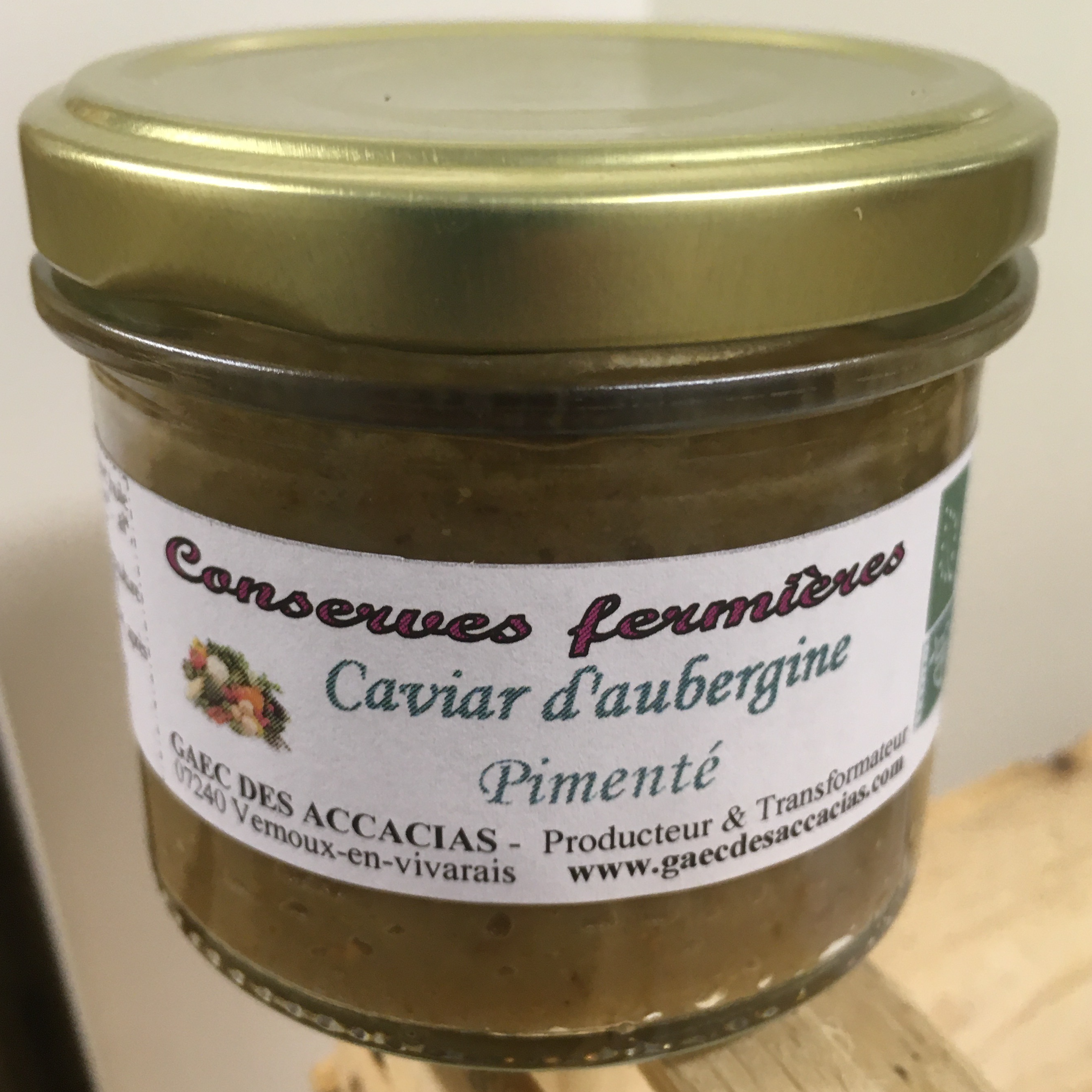 Caviar d'aubergine - pimente - 100g