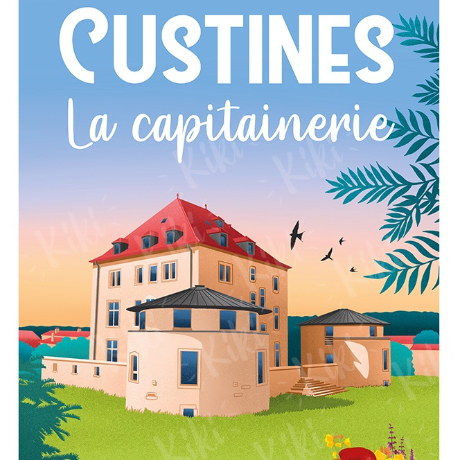 AFFICHE CUSTINES "CAPITAINERIE"