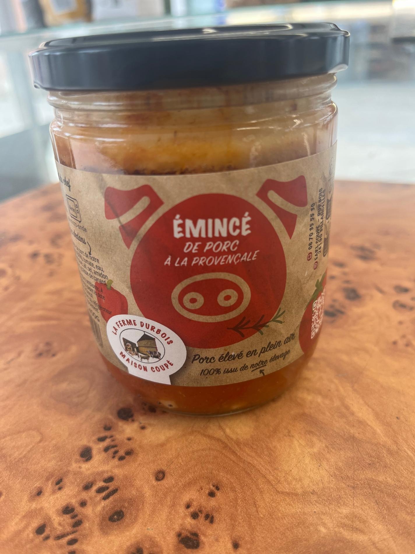 Emincé de porc à la provençale en bocal - 400g