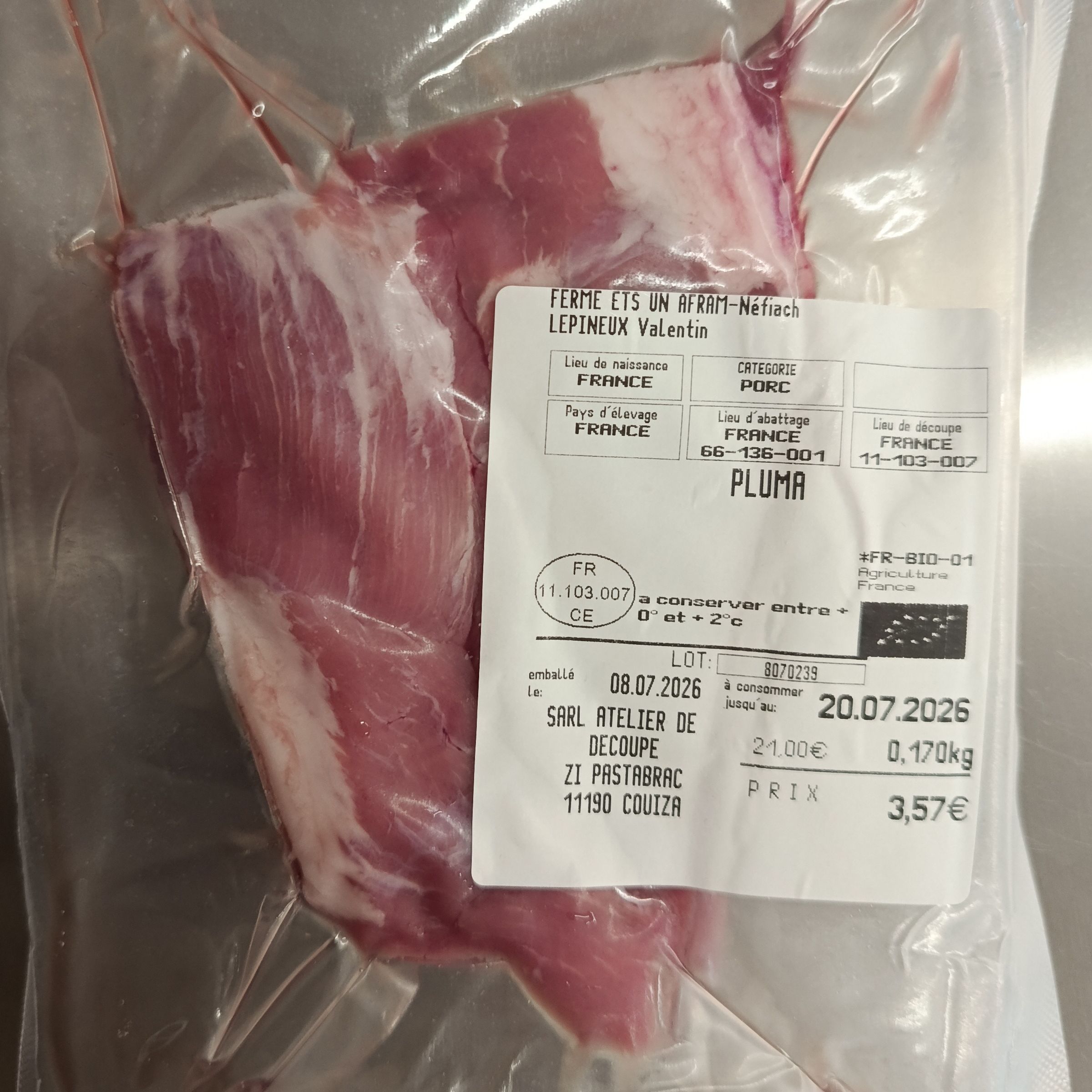 PLUMA - AFRAM - 0,25kg