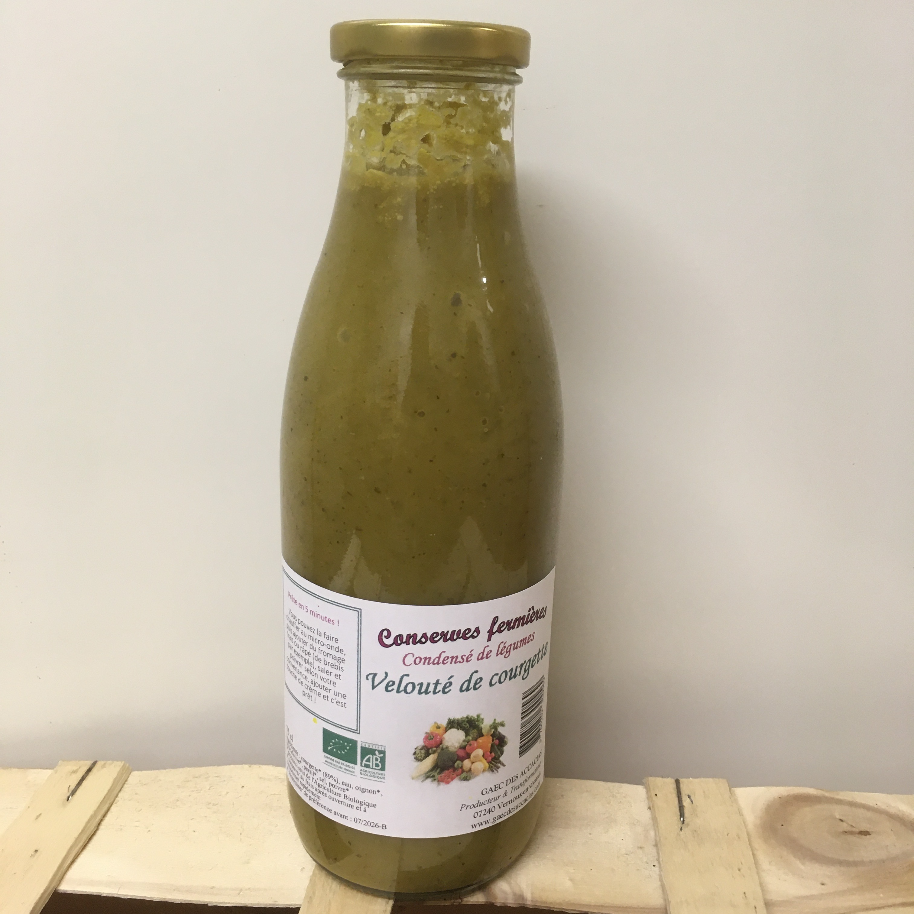 Velouté de courgette - 750ml