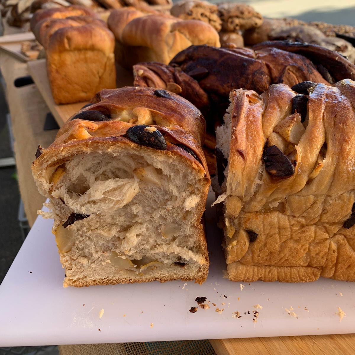 Brioche géante poire chocolat