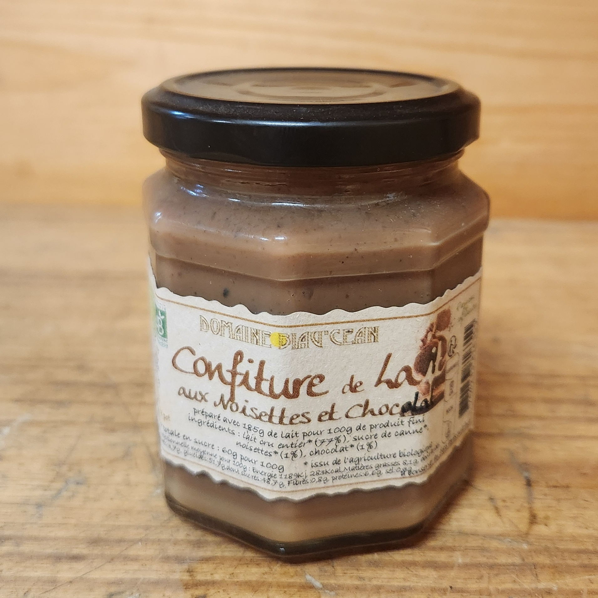 Confiture de lait aux Noisettes et Chocolat - 240g