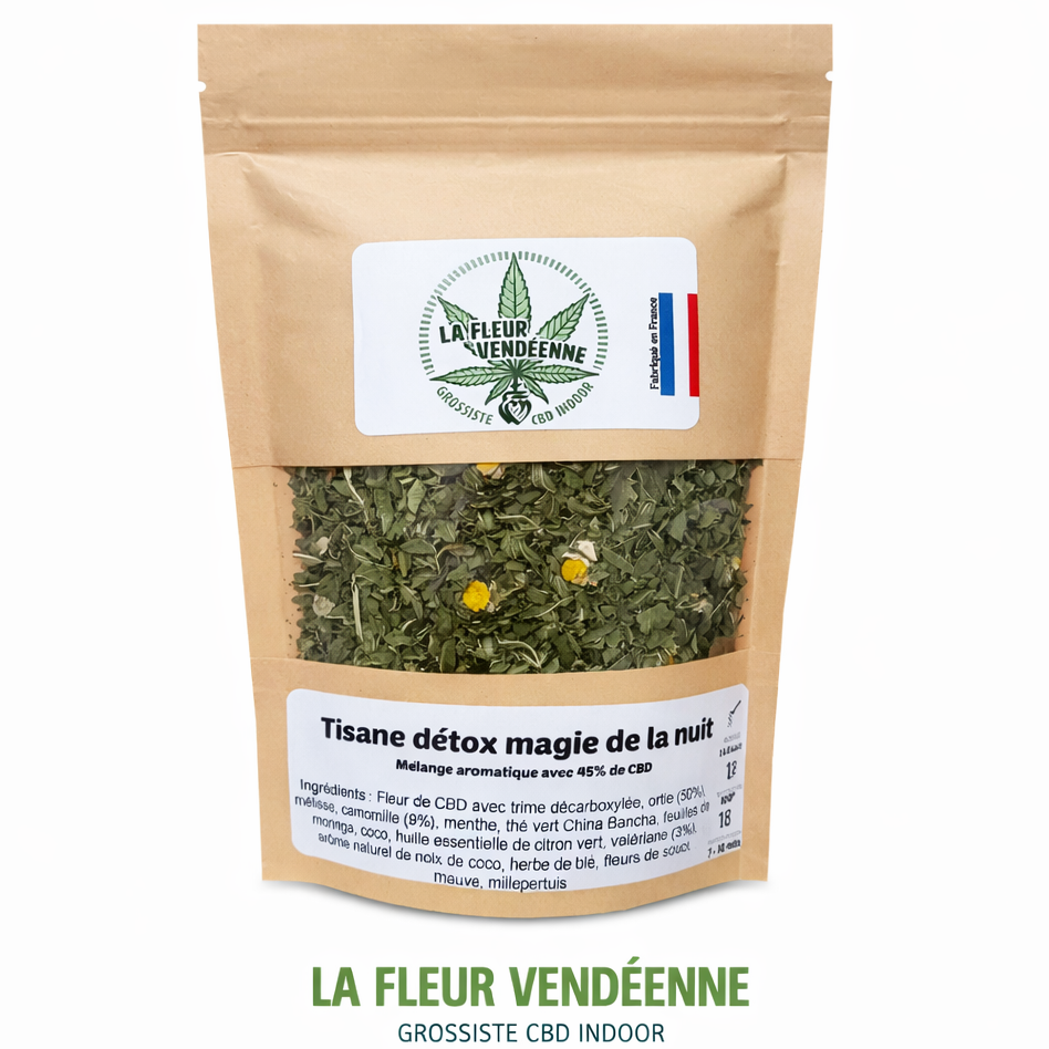 Tisane detox magie de la nuit Avec trime 45% CBD - 30g