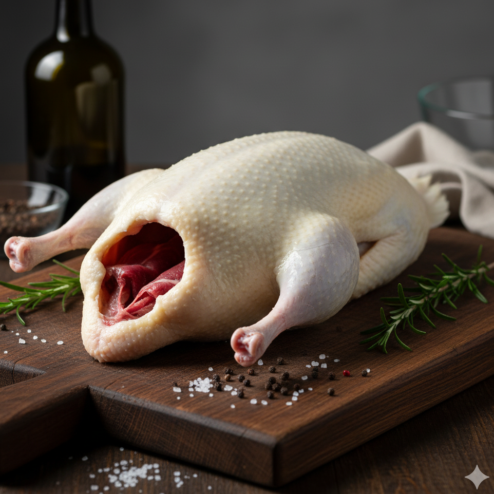 Canard entier éviscère sans foie