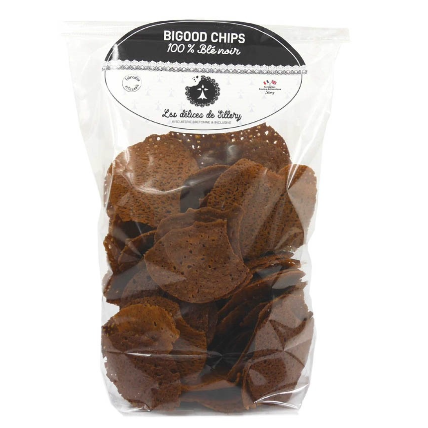 Les Délices de Sillery - Chips de Blé Noir à la Fleur de sel - 100g