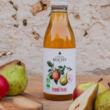 Jus de pomme-poire bio local - Clos de Rochy à Charny